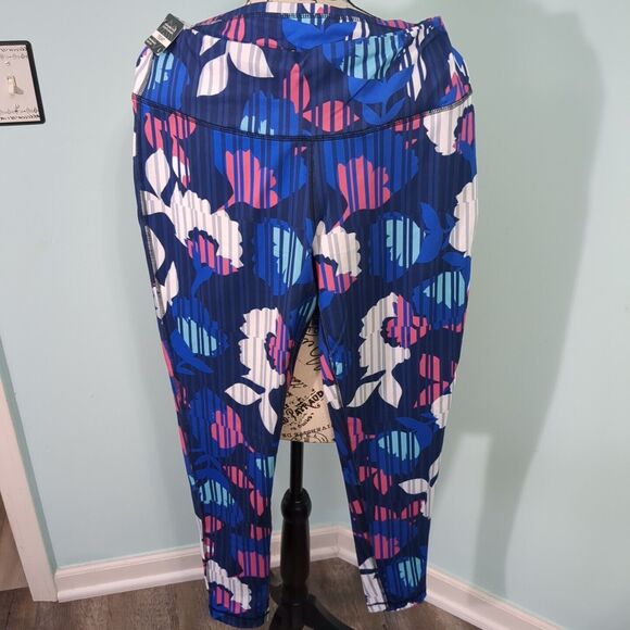 Zelos large floral tight leggings new with tags - Picture 1 of 7